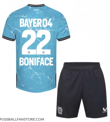 Bayer Leverkusen Victor Boniface #22 Replik 3rd trikot Kinder 2023-24 Kurzarm (+ Kurze Hosen)